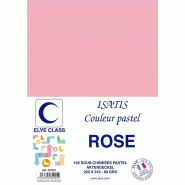 ELVE Lot de 10 Pqts de 102 Sous-chemises 60 g 220 x 310 mm ISATIS Coloris Pastel Rose - 3416794812052
