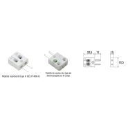 F140 - connecteur pour thermocouple - tc s.A. - céramique 650°c max.