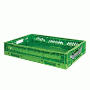 GASTROLAND Caisse Pliable Empilable 600 x 400 GILAC 23 L - Vert - vert 3701666010460