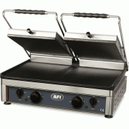 Grill paninis électrique - plaque double rainurée (GTP6040) l640mm AFI collin-lucy