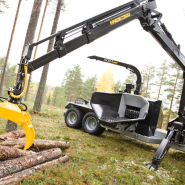 Grue forestière compatible avec des véhicules moyens - kesla série 600