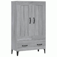 Helloshop26 - Buffet bahut commode armoire meuble de rangement organisateur cuisine salle de séjour salon sonoma 70 x 31 x 115 cm 02_0036505 - Bois m