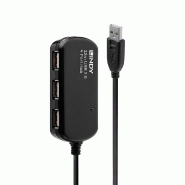 Hub USB 2.0 actif Lindy Pro - Câble - 4002888427838