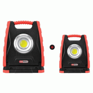 KS Tools Lot de 2 projecteurs mobiles à LED 10W 1000 Lumens + 30W 3000 Lumens - 4042146885048