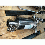 Logements mono-ronds millipore série 3000 t-line d'occasion filtre en acier inoxydable 1,5 litres - référence                        :                         c7850