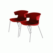 Lot de 2 chaises de collectivité dali Lot de 2 chaises de collectivité dali