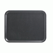 Lot de 24 plateaux stratifiés (L)460 × (P)340 x (H)14 mm, surface lisse anthracite