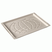 Plateau Atlas Mappemonde Bagasse blanche 38,2x27,3x2cm - par 100