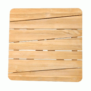 Proloisirs Plateau Fsc 70 X 70 cm Teck Moderne - marron MQ0001