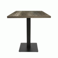 Table intérieure halifax 70x70 cm avec le pied iron black plat - tigaone - 3701680325168