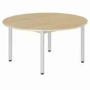 Table ronde maternelle - Diamètre 120 cm - Plateau mélaminé hêtre miel - Normes NF et environnementales Table ronde maternelle - Diamètre 120 cm - Plateau mélaminé hêtre miel - Normes NF et environnementales