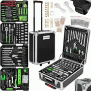 Tectake Caisse à outils aluminium 1200 pièces noir - 401321 - noir aluminium 401321 Tectake Caisse à outils aluminium 1200 pièces noir - 401321 - noir aluminium 401321