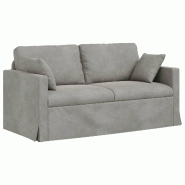 VidaXL Canapé Gris clair 158 x 78 x 80 cm Velours Modèle Atlas Focus Pro - 42024422