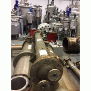 Échangeur tubulaire d'occasion en inox 3 m2 - référence : c4218