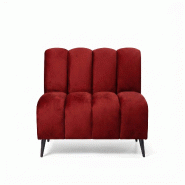 Banquette de restaurant professionnelle CHR Cocoon velours casino rouge, 120cm  France Mobilier CHR - rouge 3760326528561