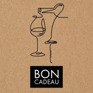 Bon cadeau kraft ligne noire 12x12cm - par 12