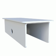 Chapeau de montant métal 30x80 - blanc 9001