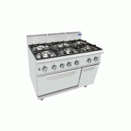 Feux vifs sur four gaz 6 feux avec 1 four P 700 AT7G6BO-2 Atosa