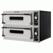 Four inox 2 chambres 4 pizzas (Ø)350 mm, 12 000 W, 400 V - TRI Four inox 2 chambres 4 pizzas (Ø)350 mm, 12 000 W, 400 V - TRI