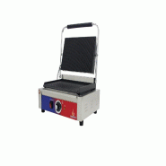 GASFRIT Grill de contact électrique professionnel avec thermostat, acier inoxydable, 210 x 430 x 370 mm - inox Gf017g