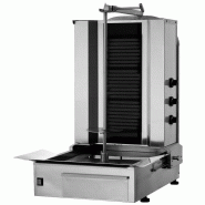 Grill Döner kebab électrique 3 brûleurs max 40 kg mobile - moteur en bas