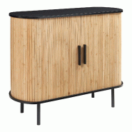 Helloshop26 - Buffet commode meuble de rangement salon entré chambre 100 x 40 x 80 cm noir naturel 03_0009045 - noir 3000224482870 Helloshop26 - Buffet commode meuble de rangement salon entré chambre 100 x 40 x 80 cm noir naturel 03_0009045 - noir 3000224482870