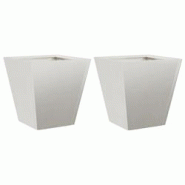 Helloshop26 - Jardinière bac lit surélevé plantes fleurs jardin terrasses lot de 2 30 x 30 x 30 cm acier inoxydable gris clair 02_0038921 - 3000217 Helloshop26 - Jardinière bac lit surélevé plantes fleurs jardin terrasses lot de 2 30 x 30 x 30 cm acier inoxydable gris clair 02_0038921 - 3000217