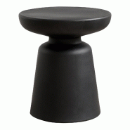 Helloshop26 - Table basse console d'appoint ronde 44 x diamètre 40 cm plastique noir 03_0010832 - noir 3000225431853