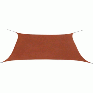 Helloshop26 - Voile toile d'ombrage parasol en tissu oxford rectangulaire 2 x 4 m ocre marron  02_0008662 - marron inox 3000461882723
