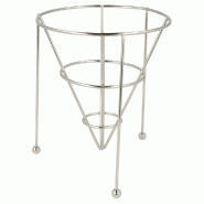 Panier à frites empilable en inox Ø12,7x15,24cm - par 12