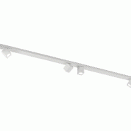 Plafonnier orientable 6 lumières en métal blanc mat, design cubique, structure aluminium, 200 cm, GU10, max. 50 W - Perenz - blanc 8171 B