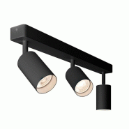 ROSSINI ILLUMINAZIONE Applique Et Plafonnier Manuka 3 Éléments Linéaires - Noir, Structure Métallique, Raccordement Gu10, Ip20, 50W, Installation