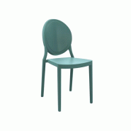 Lot de 2 Chaises Outdoor Léon - pour l'extérieur - Colorées, Empilables, Légères - Dimensions L41 x P50 x H85 cm Lot de 2 Chaises Outdoor Léon - pour l'extérieur - Colorées, Empilables, Légères - Dimensions L41 x P50 x H85 cm