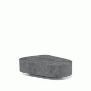 Stones Trapezio Table Basse (100X52X28H) En Pierre Fossile Grise - gris 8033959236345