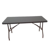 Table rectangulaire noire 1.52m