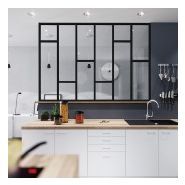 Verrière avec traverses horizontales - optima - hauteur maxi préconisée : 2500 mm Verrière avec traverses horizontales - optima - hauteur maxi préconisée : 2500 mm