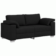 VidaXL Canapé Noir 180 x 80 x 82 cm tissu Modèle Belvior - 4105229