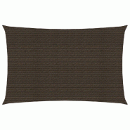 VidaXL Voile d'ombrage 160 g/m² Marron 3x5 m PEHD Modèle Terrasse Sigma - marron 311789