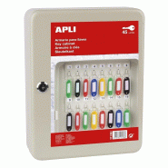 Apli Armoire à clés pour 45 clés, en acier peinture mate gris clair - 8410782171386