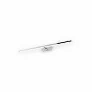 Applique murale LED série 8040 en métal chromé poli, 12 W, température de couleur réglable 3000 K/4000 K/6000 K, diffuseur orientable à 300° -