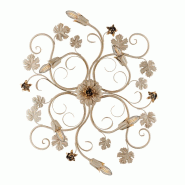BeLight Iris Plafonnier En Fer Laqué Ivoire Décor Or Antique 6 Lumières D.79X67 Bl169-Pl6-Av - doré 8050713212629