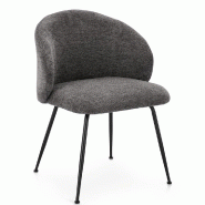 Chaise Geisen gris foncé  58 x 59 x 78 cm- Par 2