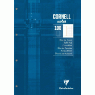 Clairefontaine Lot de 5 Bloc feuillets Metric A4, 100 feuilles perforées encollées 90 g/m², coloris bleu pétrole, Seyès - 3329680581997