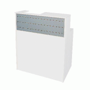 Comptoir droit Evolution 90x60x78/110cm - sans tiroir - blanc