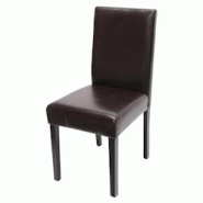 Décoshop26 - Chaise de salle à manger cuisine en synthétique marron pieds en bois foncé design moderne 04_0002341 - marron 3000269232690 Décoshop26 - Chaise de salle à manger cuisine en synthétique marron pieds en bois foncé design moderne 04_0002341 - marron 3000269232690