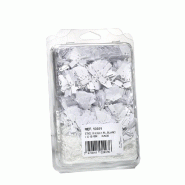 Étiquettes bijoux à fil blanc 7x15mm - boîte de 2000 étiquettes - couleur blanche - papier bristol