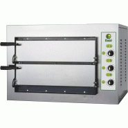 Four à pizza électrique professionnel FIMAR modèle MINI. Manuel. 2 chambres de cuisson avec dessus réfractaire. Dimensions des chambres 500 x 500