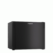 FrigeluX Minibar avec porte pleine, volume net de 33 litres, refroidissement par technologie hybride, noir, classe énergétique F, MINIBAR40F - noir