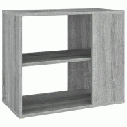 Helloshop26 - Armoire latérale classique rangement espace pratique 60 x 30 x 50 cm en bois d'ingénierie sonoma gris 02_0048245 - gris Bois massif 30