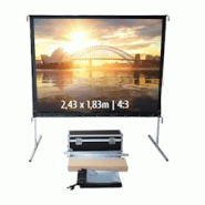 KIMEX Ecran de projection valise 2,43 x 1,83m - Format 4:3 - Toile Arrière - 3700685407848 KIMEX Ecran de projection valise 2,43 x 1,83m - Format 4:3 - Toile Arrière - 3700685407848